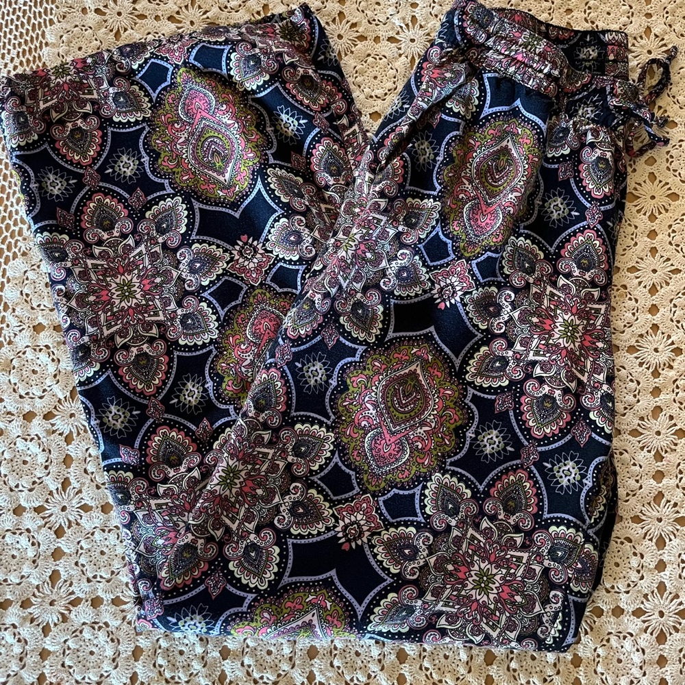 Bo Ho Wide Leg Soft and Silky Pajama Bottoms/Pants - Picture 2 of 3